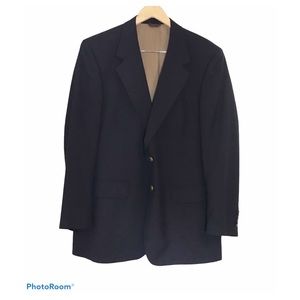 Club Room 100% Wool Navy Sport Coat